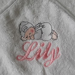 Omslagdoek met baby  naam