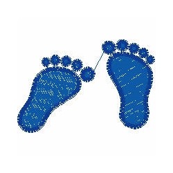 Baby voetjes blauw